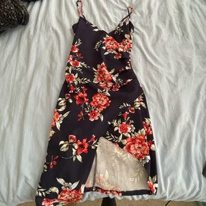 Floral Bodycon Wrap style dress